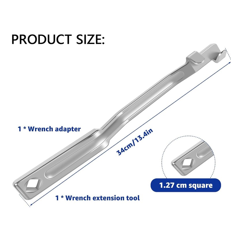 Kisfun Wrench Extender Tool Bar and Adaptor, Wrench Extension Hand