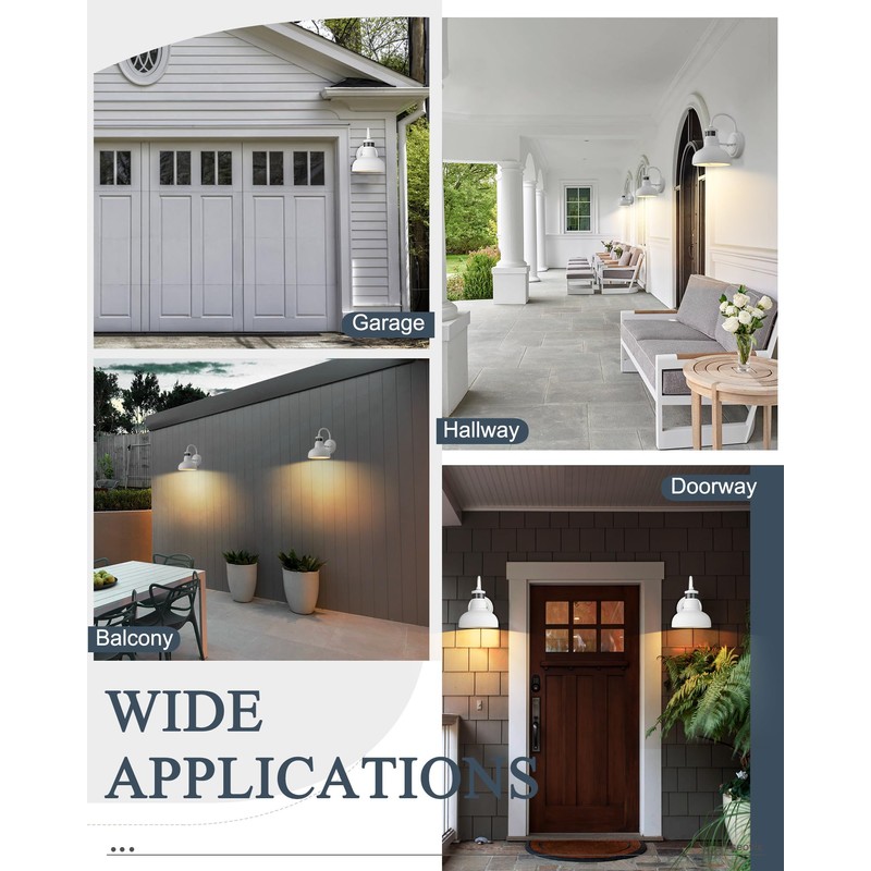 7" Outdoor Light Fixture with Motion Sensor, Dusk to Dawn