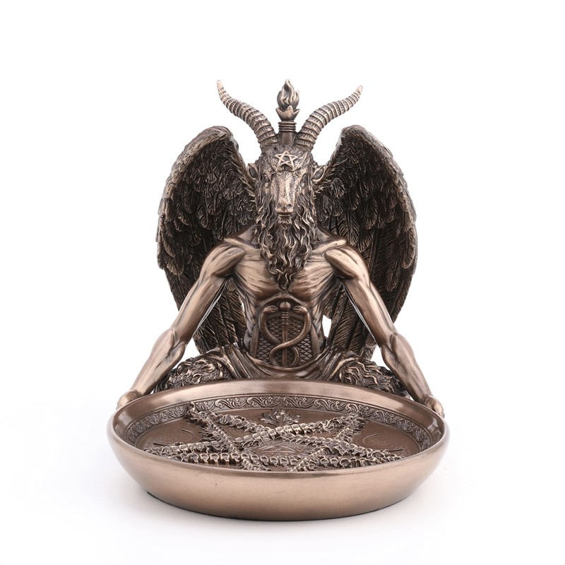 Veronese Design 5 3/4 Inch Tall Baphomet Altar Offerign Tray