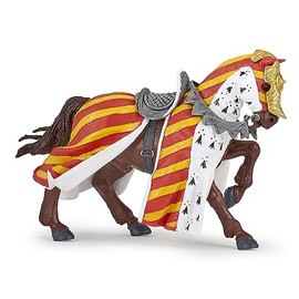 Papo -Hand-Painted - Figurine -Medieval-Fantasy -Tournament Horse -39945 - Collectible - for Children - Suitable for Boys and Girls - from 3 Years Old