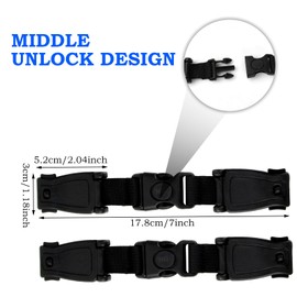 Buckle Protection Child Seat 2 Pieces Belt Safety Child Seat Chest Strap Clip Child Seat Buckle Strap for Car Seats Pushchairs Children's High Chairs Bicycle Seats