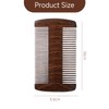 1 Piece Double Sided Comb, Wooden Beard Comb, Hair Straightening