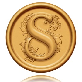 KKJCXY 20 Pack Letter S Wax Seal Stickers, Antique Gold Initial Alphabet Self-Adhesive Wax Stickers Wedding Party Birthday Invitation Christmas Envelope Wax Seal Stickers ﻿