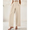 BTFBM Women Wide Leg Dress Pants 2025 High Waisted Button