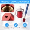 1/4" Pink Brass HVAC Locking Caps 10-Pack, Tamper-Proof Refrigerant