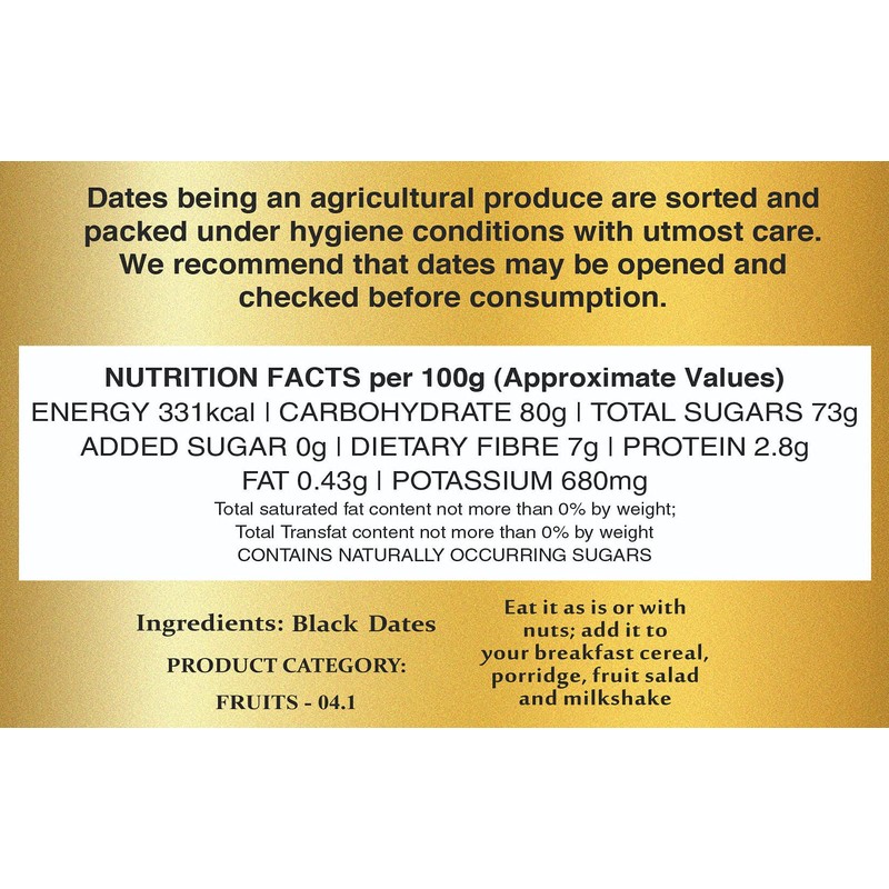 Manna Dates (Hygienically Packed) Free from Any Additives or Preservatives