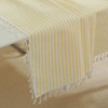 meioro Mantel Rectangular a Rayas Manteles de Mezcla de Algodón