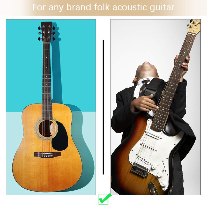 LYTIVAGEN Set of 4 Guitar Bridge Saddle Bone Saddle Set