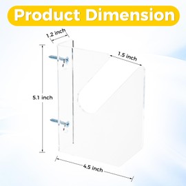 FECTOP Skateboard Wall Mount Display Racks, Clear Horizontal Skateboard Hanger Wall Mount with Screws for Snowboards Skateboard Longboard (1-Tier, 2 Pcs)