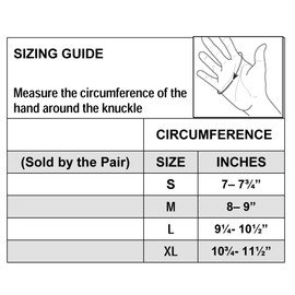 Thermoskin Full Finger Arthritis Gloves, Black, Large