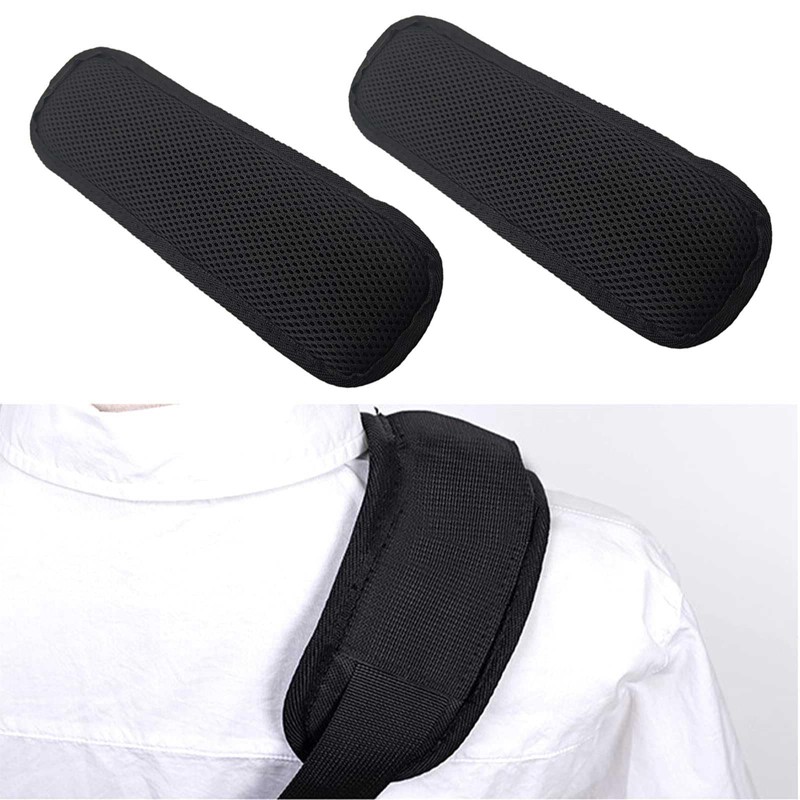 Black Universal Shoulder Strap Pads Replacement Shoulder Pad Air Cushion