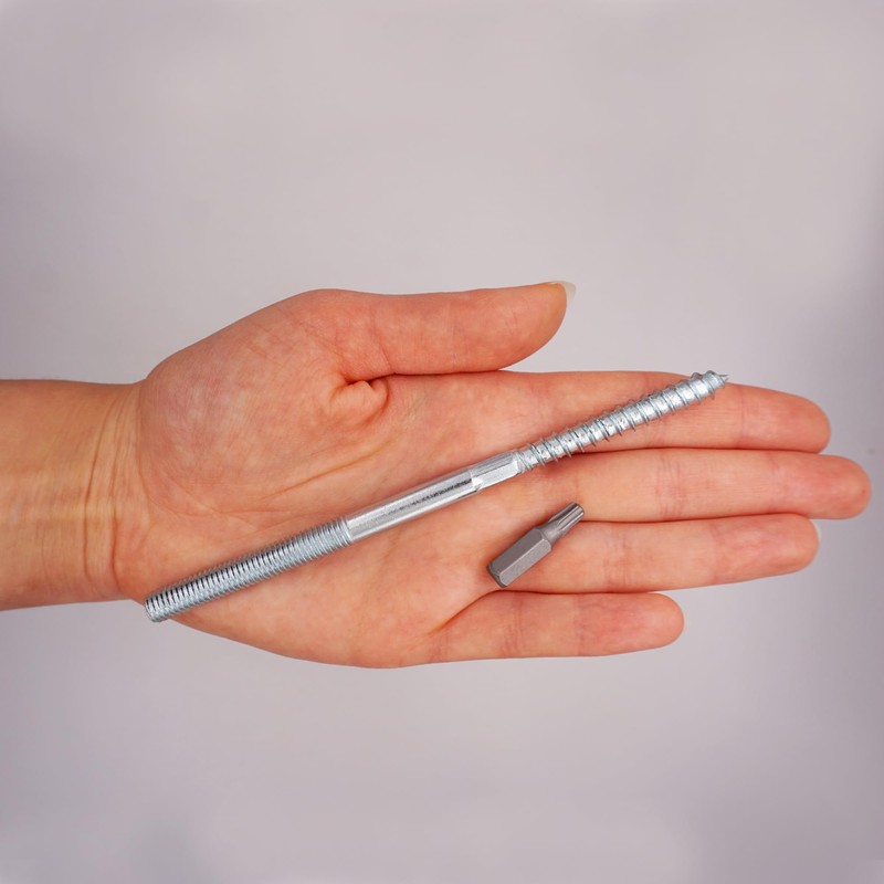 SKIR'CO Pack of 4 Hanger Bolts M8 x 140 mm,