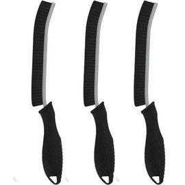 Gap brush cleaning kit, set of 3, for cleaning bathrooms, kitchens, windows, and dead corners of vehicles, with black bristles