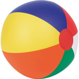 Set of 6 Inflatable Water Balls Beach Balls Beach Ball Holiday Beach Pool (Rainbow One Piece)