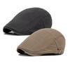 Qossi Newsboy Cap for Men Flat Hats Adjustable Breathable Irish