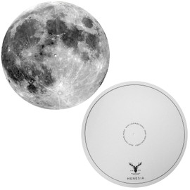 Menesia 12 Inch Turntable Mat, Slipmat for Vinyl LP Record Player, Anti Static Turntable Platter Mat (moon)