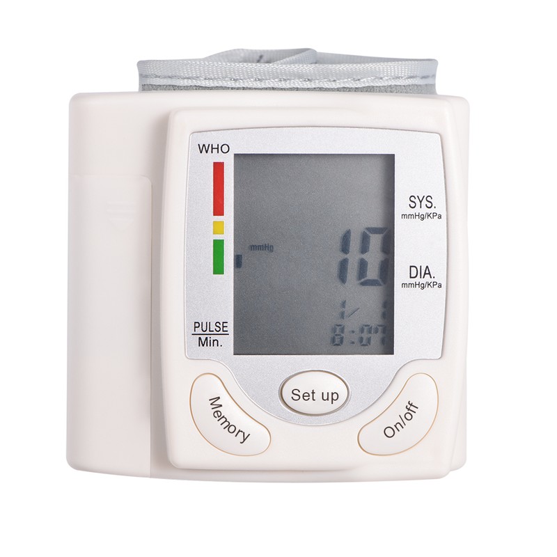 Automatic Digital LCD Wrist Cuff Blood Pressure Monitor Machine Measurement