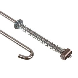S50 Complete Brake Rod with Compression Spring and Brake Actuator Nut Chrome-Plated 455 mm Long