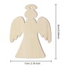 30 Pieces Wooden Angel Shape Cutouts Crafts Blank Wood Hanging