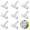 8Pcs Sash Jammer Blocker, Door Jammer Sash Window Locks for