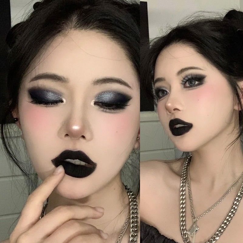 Black Eyeshadow Stick, Metallic Glitter Eye Shadow Crayon Pen Eyeshadows