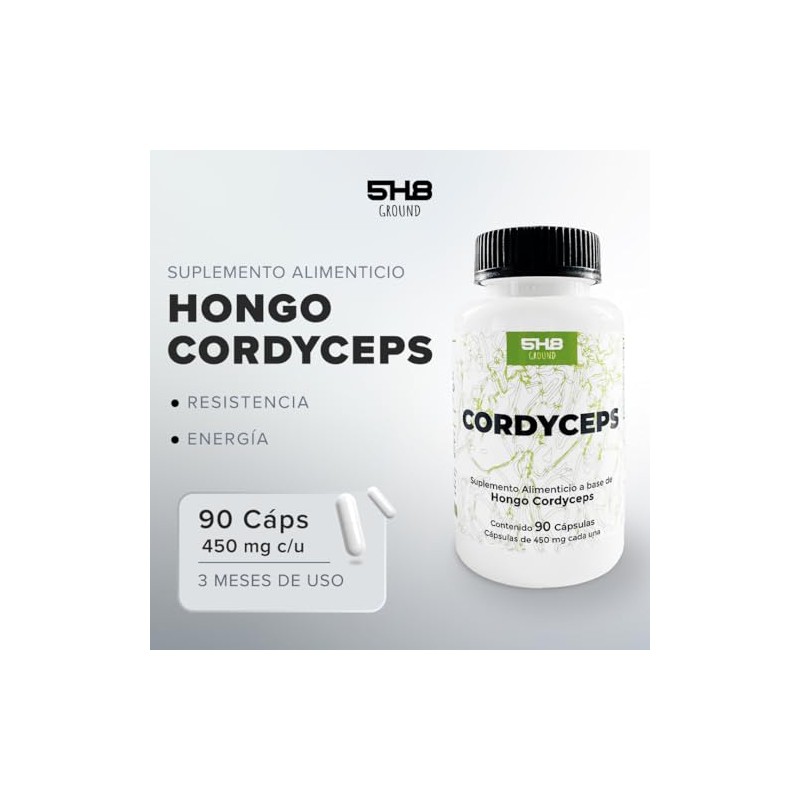 Hongo Cordyceps - Adaptógeno Natural - Vitalidad y Energía 5H8