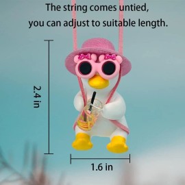 XY North Cool Swinging Duck Car Hanging Ornament, Pendant Interior Rearview mirror