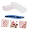 SAFIGLE 4Pcs Manicure Tool Box Nail Art Organizer Storage Containers