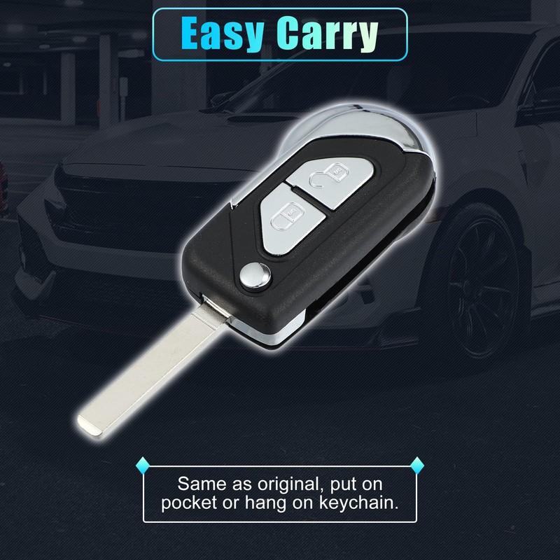 X AUTOHAUX 2 Buttons Key Fob Case Keyless Entry Remote