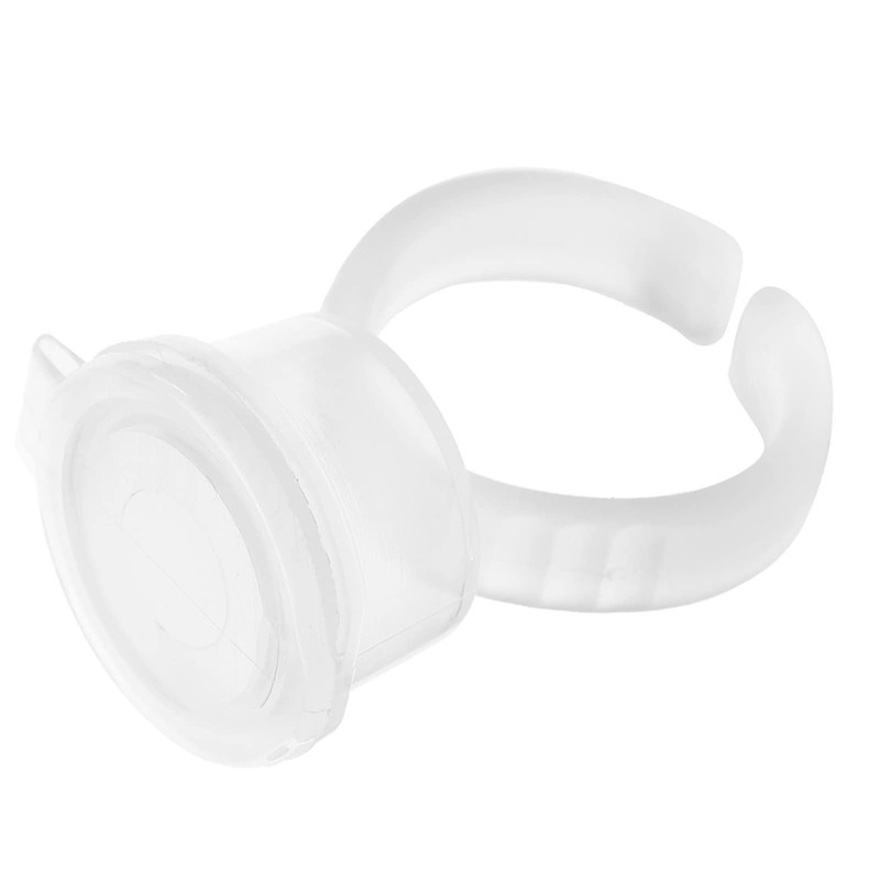 Tattoo Ring Cup with Lid, 100 Pcs Tattoo Microblading Ink