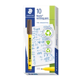 STAEDTLER Noris - Handwriting Pen - Warm Sepia - Box of 10, 307-77