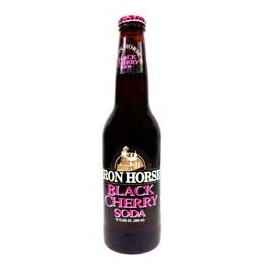 Iron Horse Black Cherry Soda - 12 oz (24 Glass Bottles)