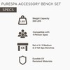 Intex Set of 4 PureSpa Benches, 2 Medium and 2