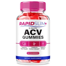 NutraVibe Rapid Slim+ ACV Gummies – Apple Cider Vinegar Powered Gummys for Daily Energy, Skin & Fitness Support | Delicious, Easy-to-Chew Keto-Friendly Formula with Natural Ingredients (60 Gummies)