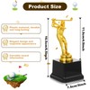 4 Pack Golf Trophy 6.7 x 3 Inch Gold Golfer