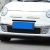 YANER Front Bumper Fog Light Ring Bezels Fits Fiat 500