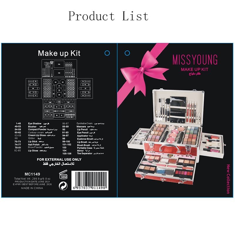 39 Colours Makeup Set, Cosmetics Make-Up Cassette, Cosmetic Eyeshadow Palette,