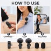 Wireless Lavalier Microphone for Video Recording - Compact Clip-On Audio
