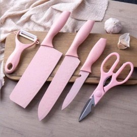 K&H Set Cuchillos Jaspeado Acero Inoxidable Profesionales 6pz