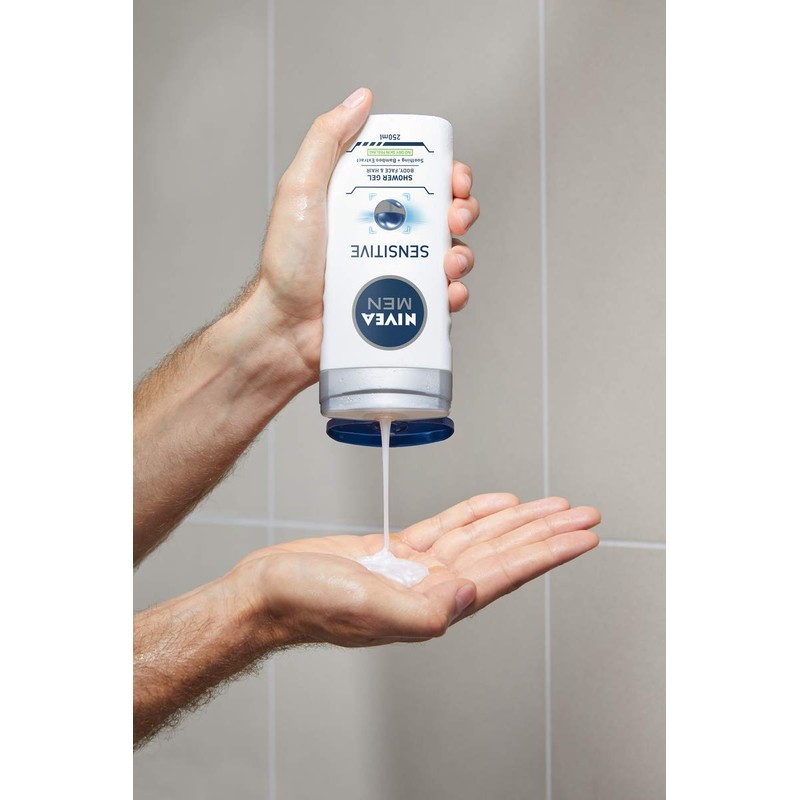 Nivea Men Sensitive Shower Gel, 250ml