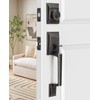 Calzibeno Modern Oil Rubbed Bronze Front Door Lock Set for