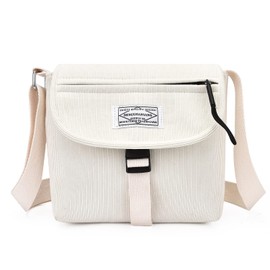 Women Small Satchel Bag Handbag Stylish Tote Handbag for Women Corduroy Hobo Bag Fashion Crossbody Bag Handbag Bag (Large, off-white)