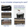 NCWANG 12PACK Paper Shredder Lubricant Sheets with Shredder Oil for