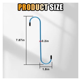 GLSOWEE Car Brake Caliper Hooks, Auto Brake Caliper Hangers with Rubber Tips, Universal Durable & Rust-Proof Automotive Tools for Braking, Axle, Bearing, Suspension Work (Blue, 2 pcs)