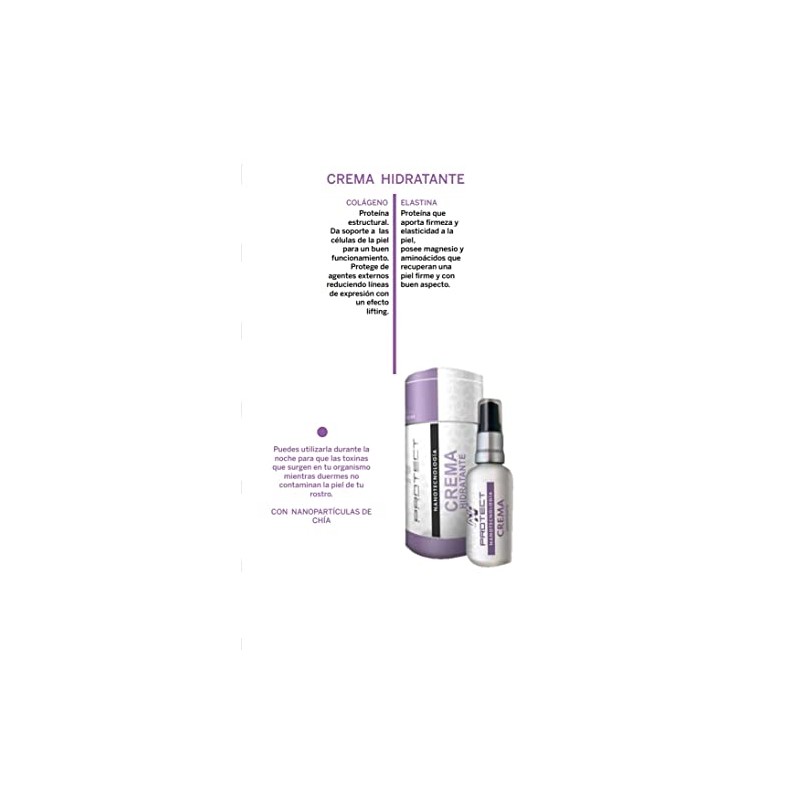 Crema Hidratante facial con extracto de chía nano + colágeno