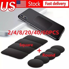Universal Metal Plates Adhesive Sticker Replace For Magnetic Car Mount Phone Holder Lot US - 8 pcs