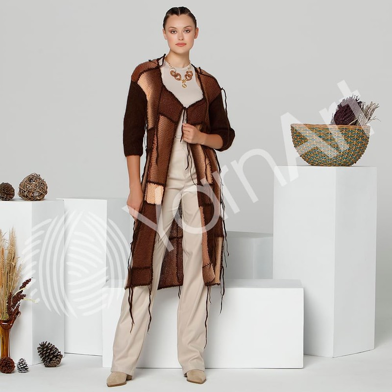 Hilo de ambiente de YarnArt – Hilo suave, multicolor, auto-rayado