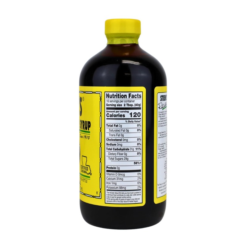 100% Pure Cane Syrup 16fl. Oz - No Additives -