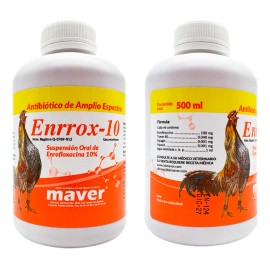 Enrrox-10 500ml - Antibiótico En Agua Bebida (catarros)