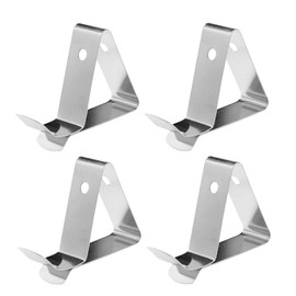 4 Pcs Stainless Steel Thermometer Probe Clips Pot Cup Temperature Probe Clips Ambient Thermometer Probe Holders for Temperature Reading Timers